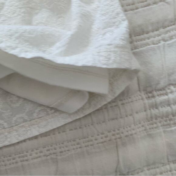 Burt’s Bees Baby Size 3-6 Month Lap Shoulder Eyelet Lined Organic Cotton Dress - Picture 5 of 6